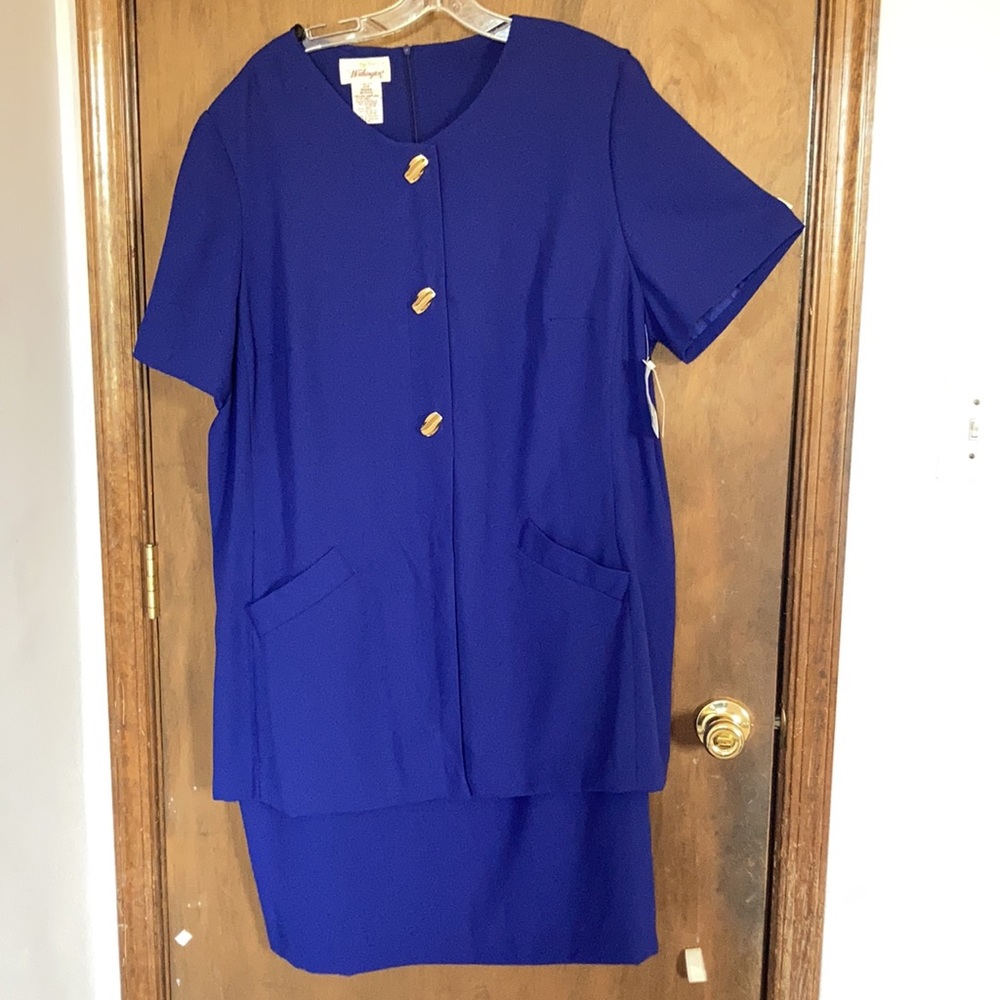 Vintage Worthington dress with shoulder pads size 22W
